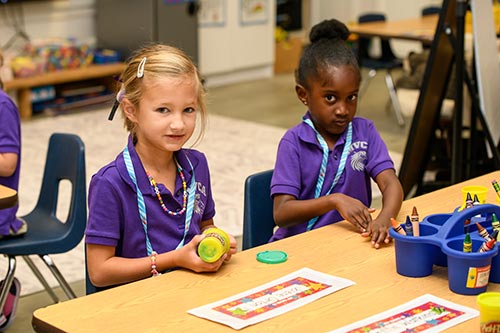 Students playing